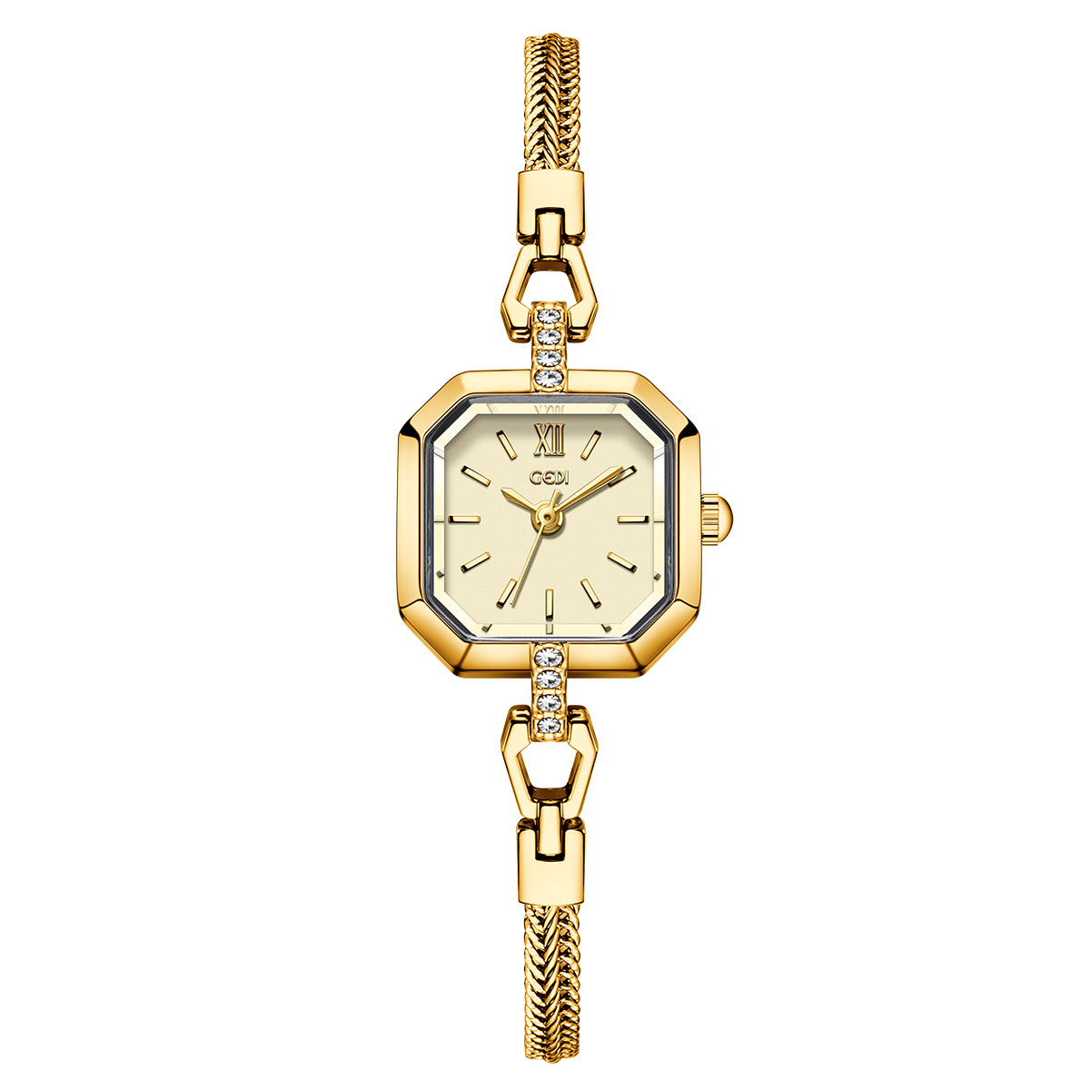 Luxury Watch Values - スクエア型のおしゃれで洗練された高級合金クォーツ腕時計、軽やかな高級感とレトロな個性を備えた女性向け高価値腕時計