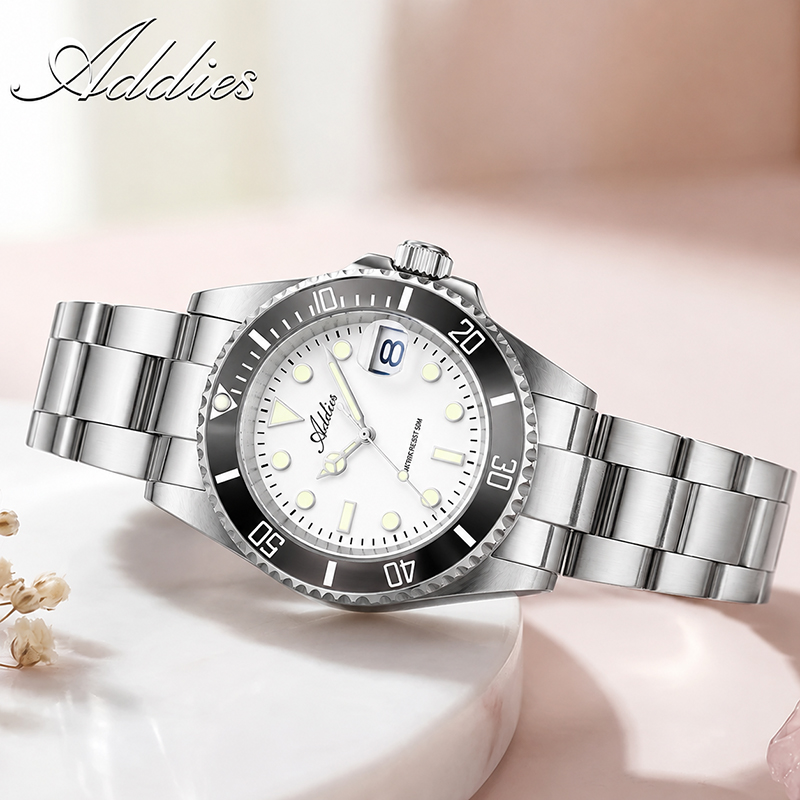 Luxury Watch For Women - ADDIES 36 ミリメートル 50 メートル防水女性の腕時計有名なブランドのステンレス鋼クォーツ女性腕時計 BGW9/C3