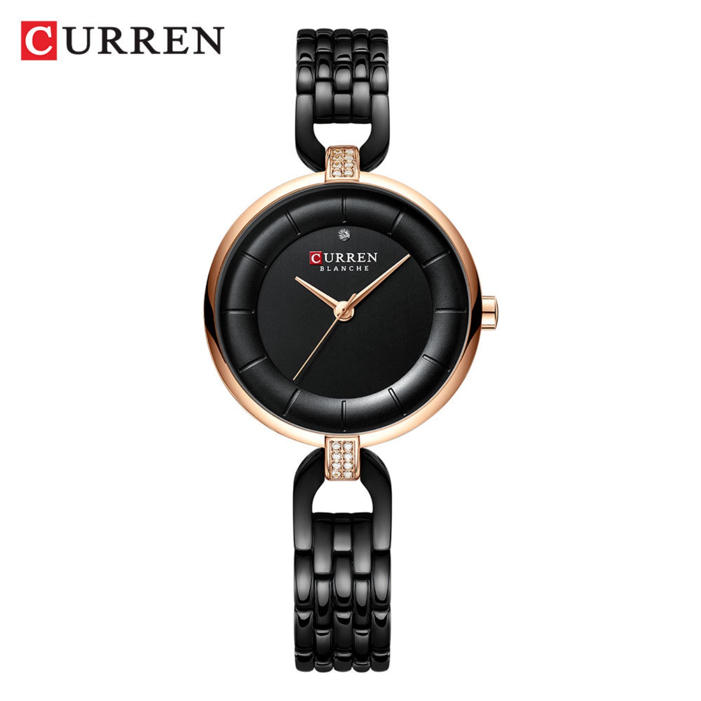 Luxury Watch For Women - 女性腕時計 CURREN 高級ブランドファッションカジュアルレディースクォーツ腕時計ローズゴールドステンレススチールメッシュドレス時計女の子用