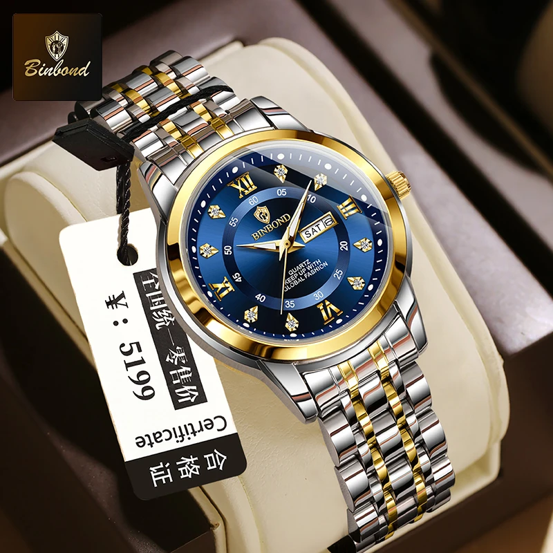 Luxury Watch Top 10 - BINBOND B7169 トップブランド 高級ファッション ビジネス レディース