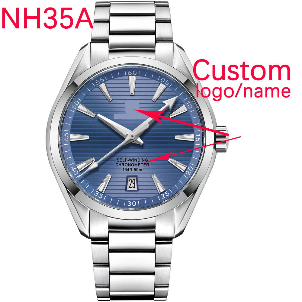 Luxury Watch Market - 高級NH35ムーブメントカスタムロゴ41mmメンズスポーツ自動巻き腕時計サファイアスチールバンドメンズウォッチ