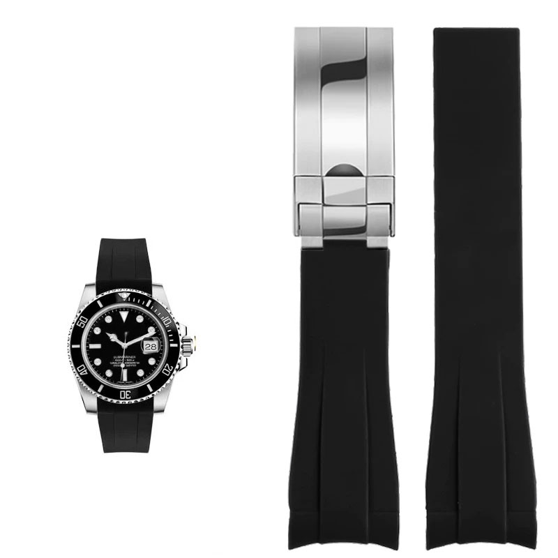 ロレックス 20 ミリメートルシリコン時計アクセサリーオリジ - Luxury Watch Online のレビューと価格