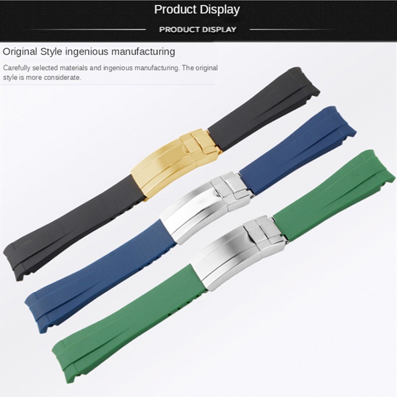 ロレックス 20 ミリメートルシリコン時計アクセサリーオリジ - Luxury Watch Online のレビューと価格