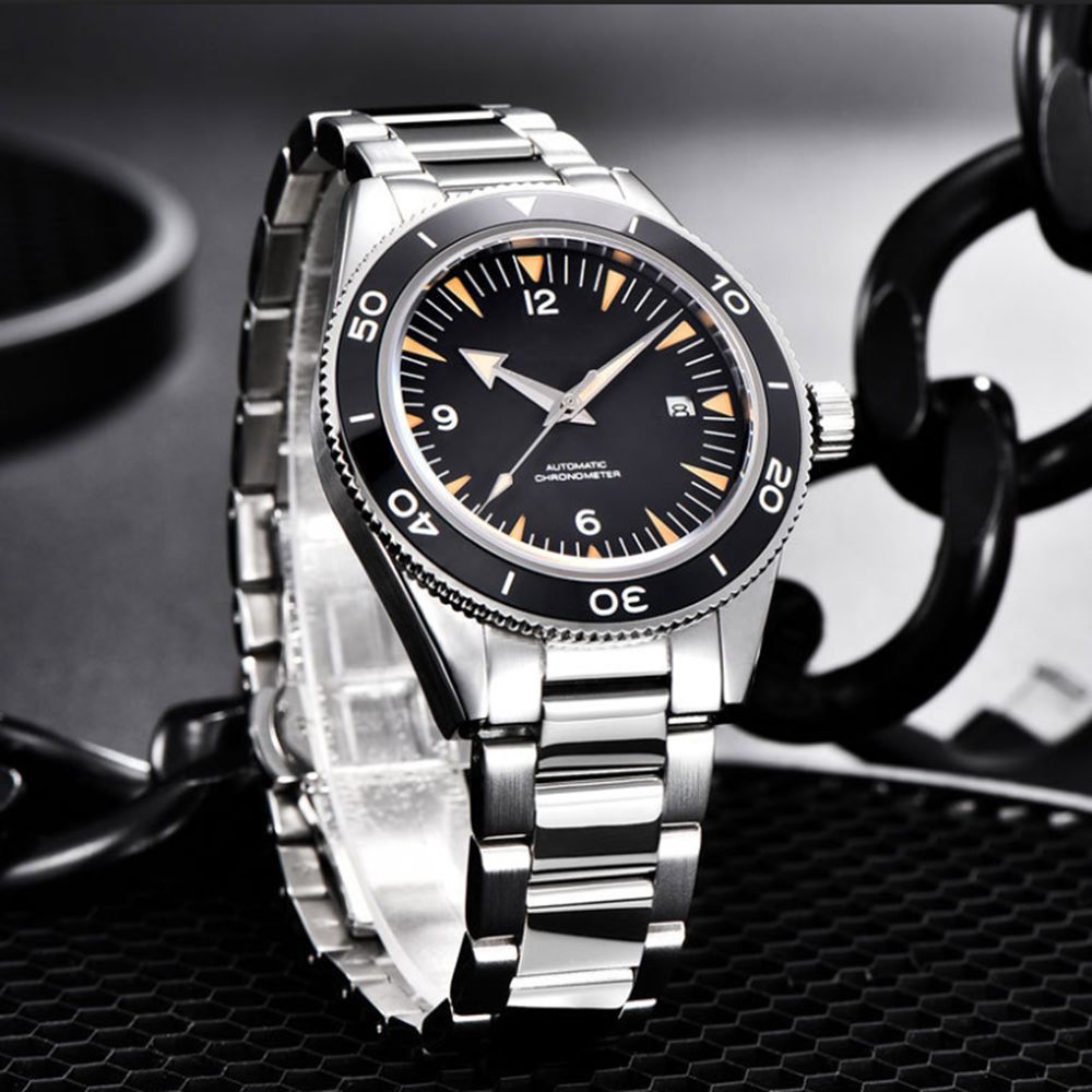 カスタムロゴ NH35 ムーブメント腕時計 10bars メ - Luxury Watch Market のレビューと価格