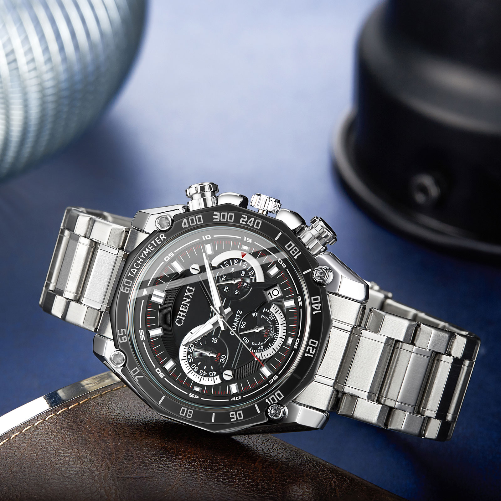 CHENXI メンズ腕時計ステンレス鋼クロノグラフトップ高級 - Luxury Watch Magazine のレビューと価格