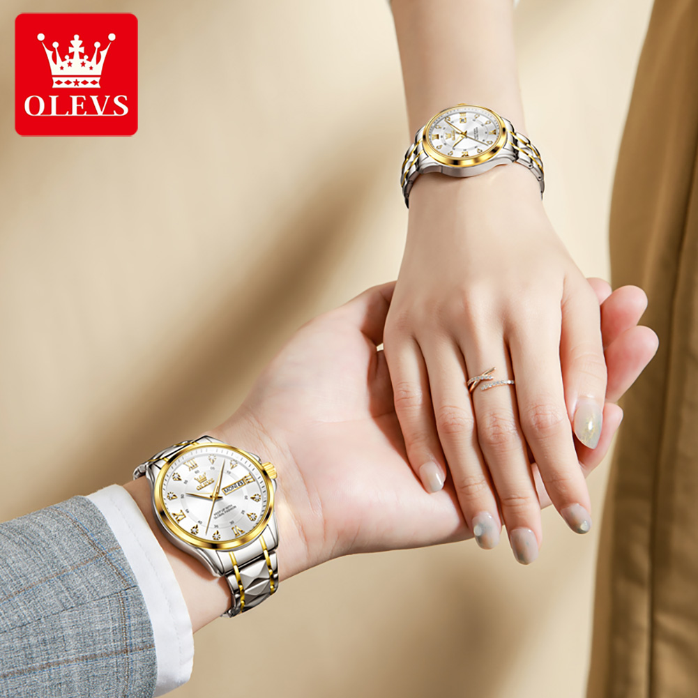 OLEVS 2906 カップルウォッチ オリジナルローマ数字 - Luxury Watch Market のレビューと価格