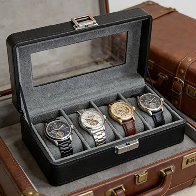 1個入り4グリッド腕時計ボックス、防塵仕様、透明窓付き、男女 - Luxury Watch Packaging Box のレビューと価格