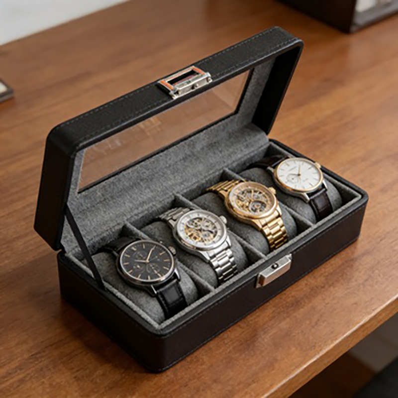 1個入り4グリッド腕時計ボックス、防塵仕様、透明窓付き、男女 - Luxury Watch Packaging Box のレビューと価格