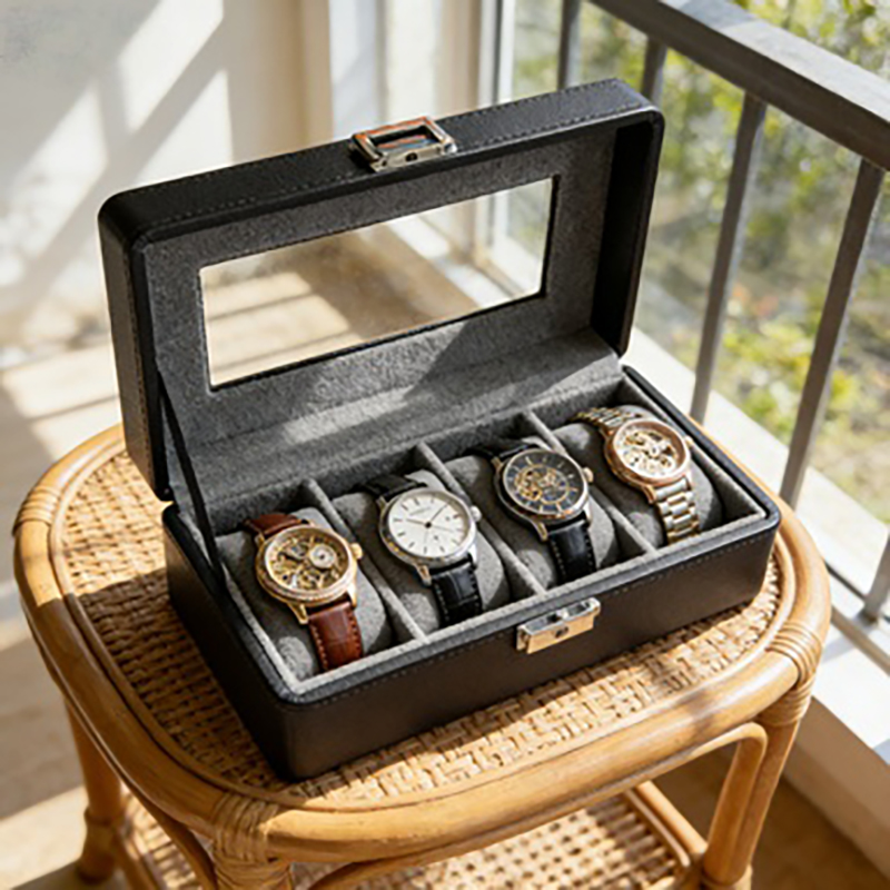1個入り4グリッド腕時計ボックス、防塵仕様、透明窓付き、男女 - Luxury Watch Packaging Box のレビューと価格