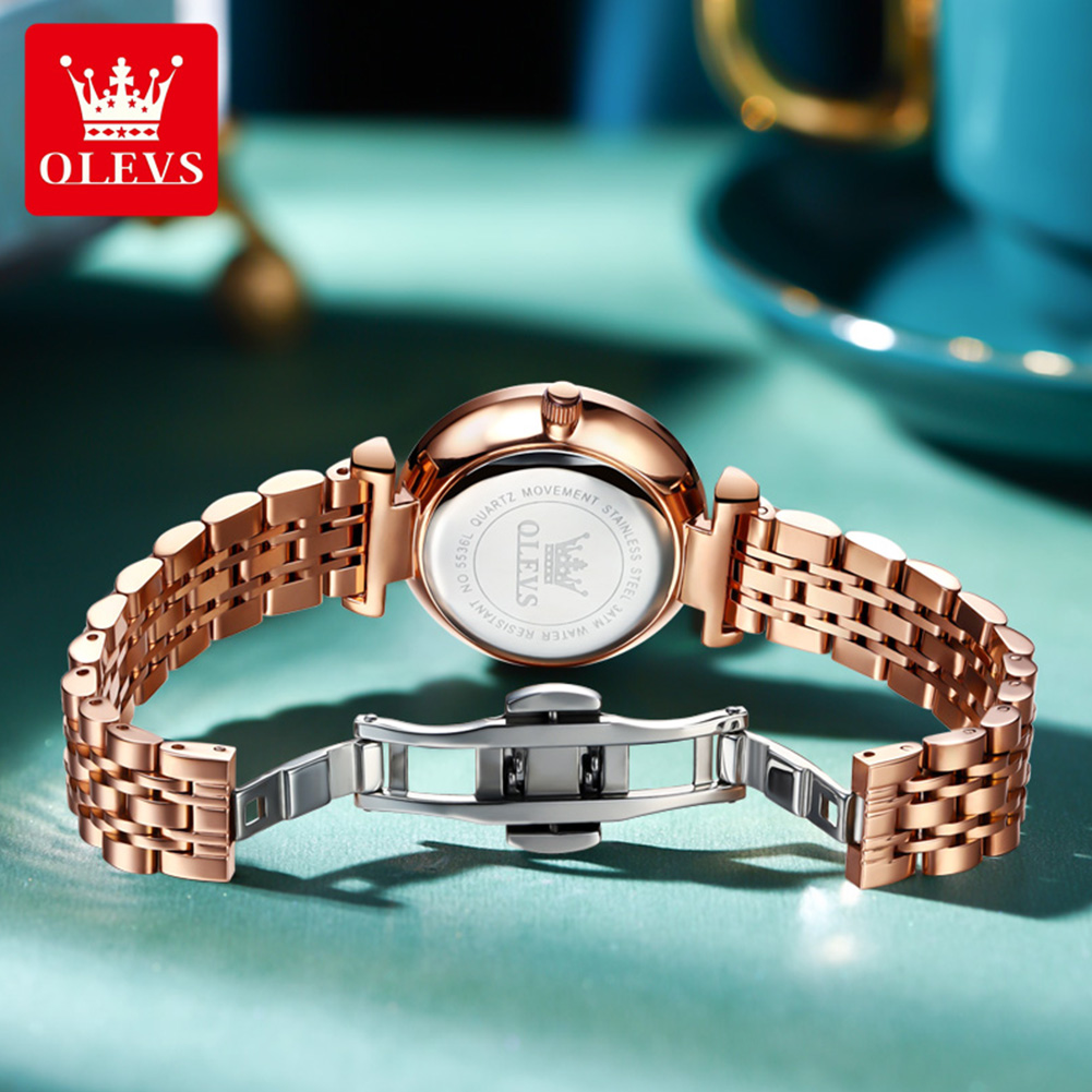 OLEVS 5536ブランド 美しいレディース腕時計 プリズ - Luxury Watches のレビューと価格