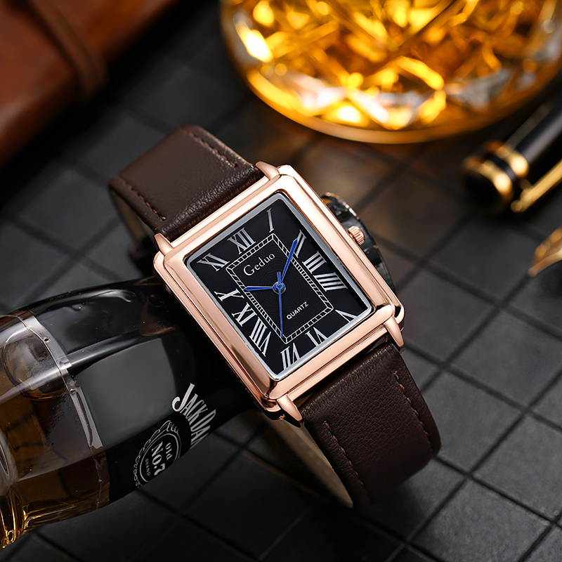 新しいファッションの高級デザイナー長方形ダイヤルクォーツ時計 - Luxury Watch Market のレビューと価格
