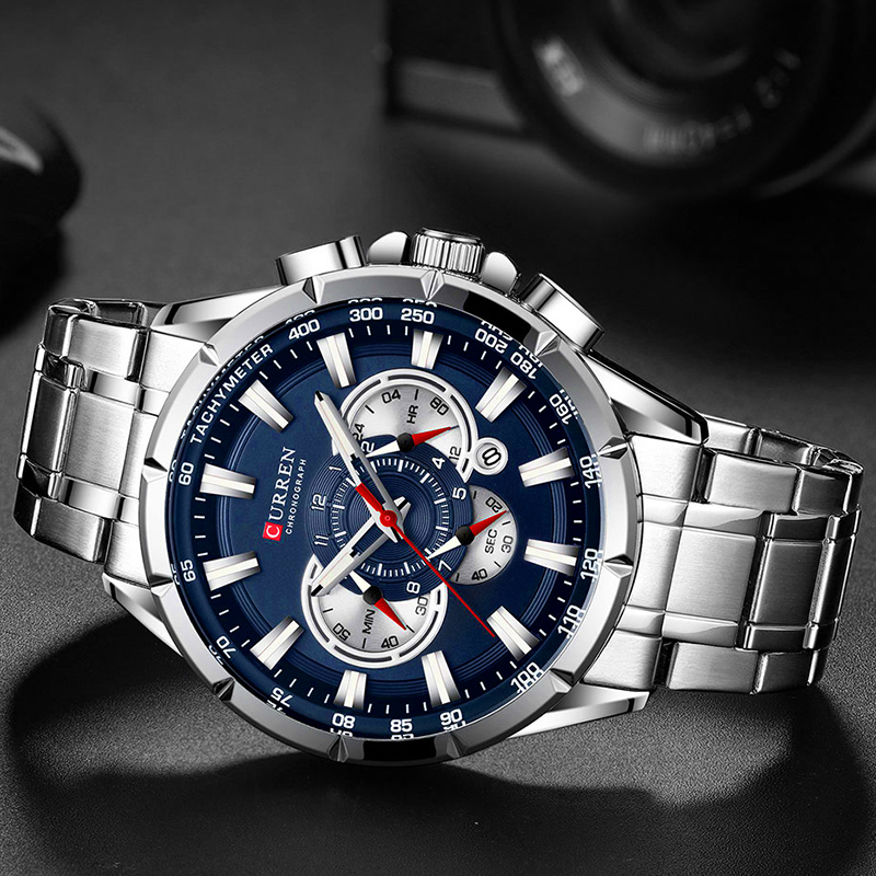 カレン-男性用腕時計,防水,ミリタリー,ステンレススチール, - Luxury Watch Market のレビューと価格