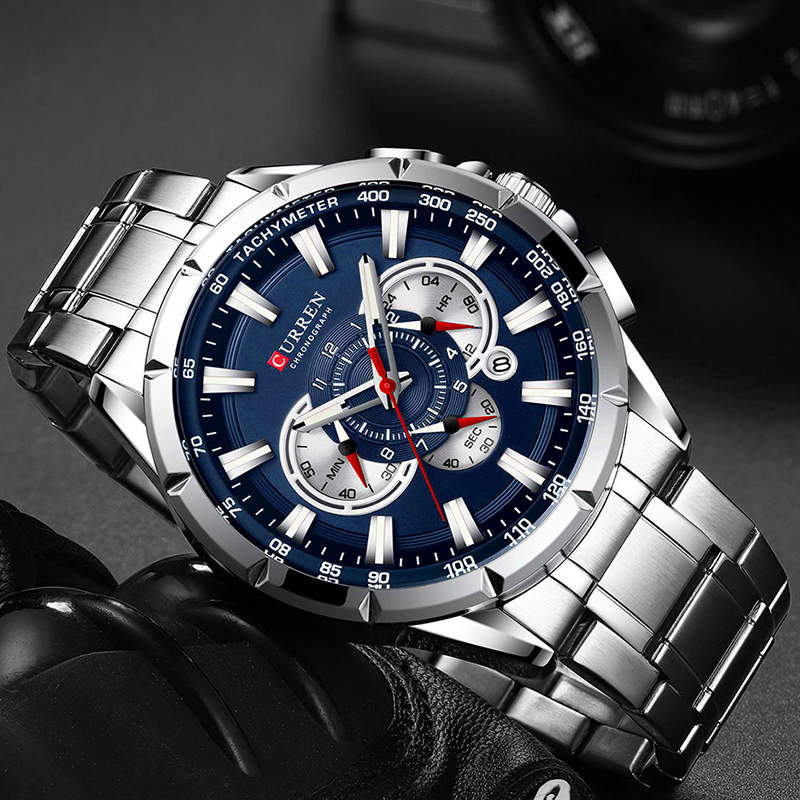 カレン-男性用腕時計,防水,ミリタリー,ステンレススチール, - Luxury Watch Market のレビューと価格