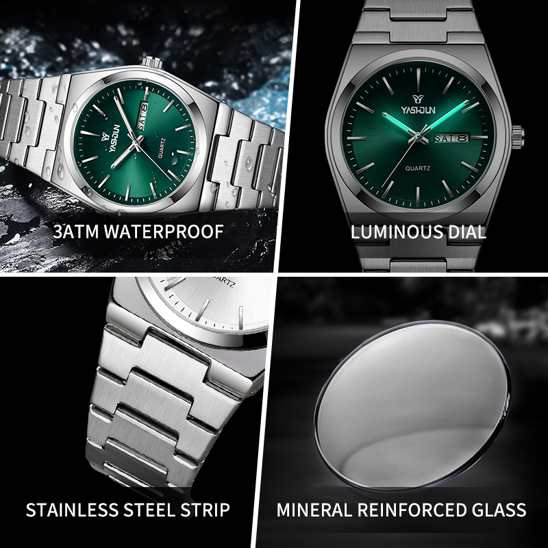 トップブランドの高級ステンレススチール製クォーツ腕時計、メン - Luxury Watch Magazine のレビューと価格