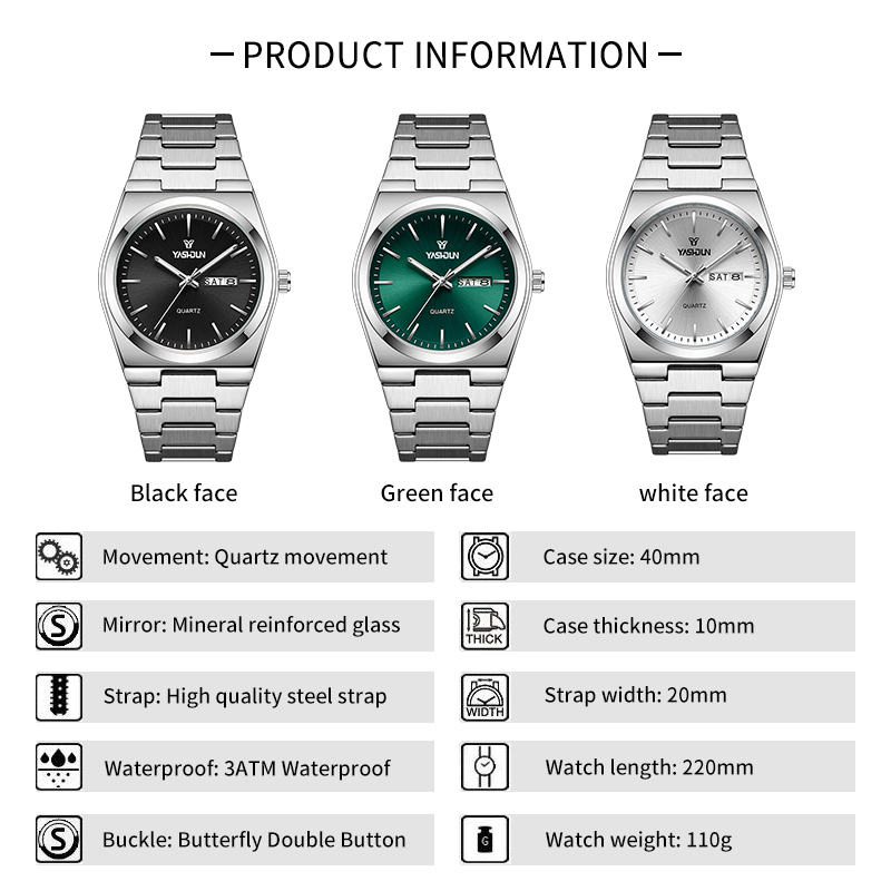 トップブランドの高級ステンレススチール製クォーツ腕時計、メン - Luxury Watch Magazine のレビューと価格