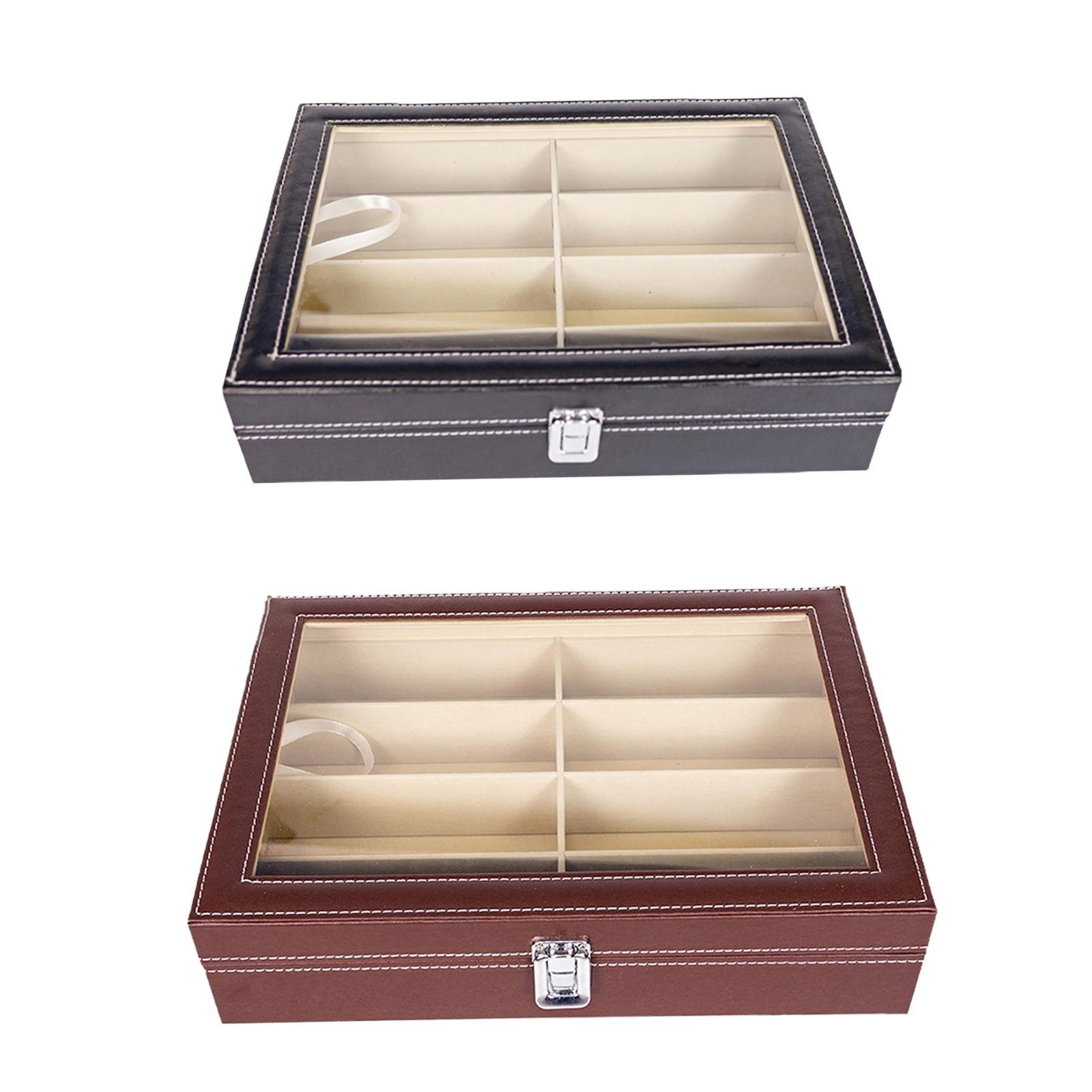 アイウェア収納ボックス ホームガジェット 8グリッド 高級フ - Luxury Watch Packaging Box のレビューと価格