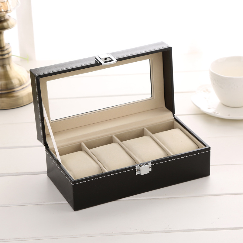 DELESYS 4 ポジション PU 時計ボックスロック付き - Luxury Watch Packaging Box のレビューと価格