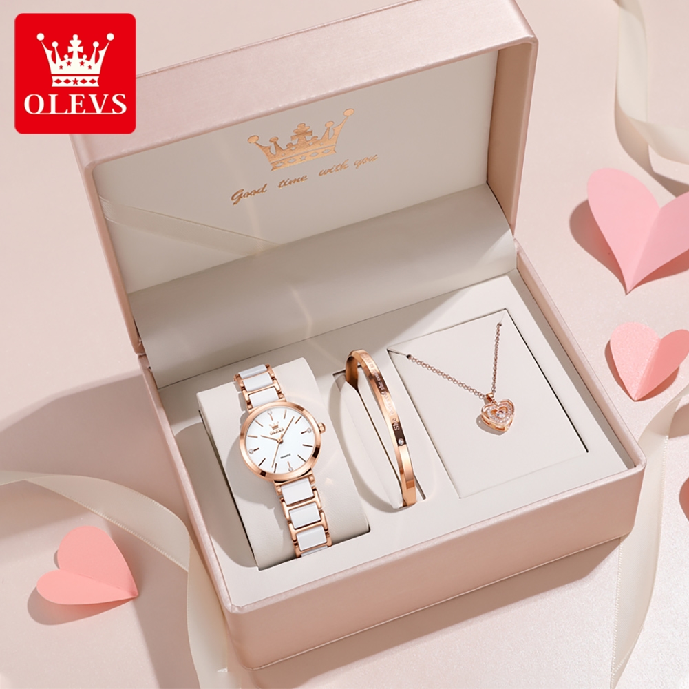 OLEVSレディース腕時計5877高級エレガントクォーツ腕時 - Luxury Watch For Women のレビューと価格