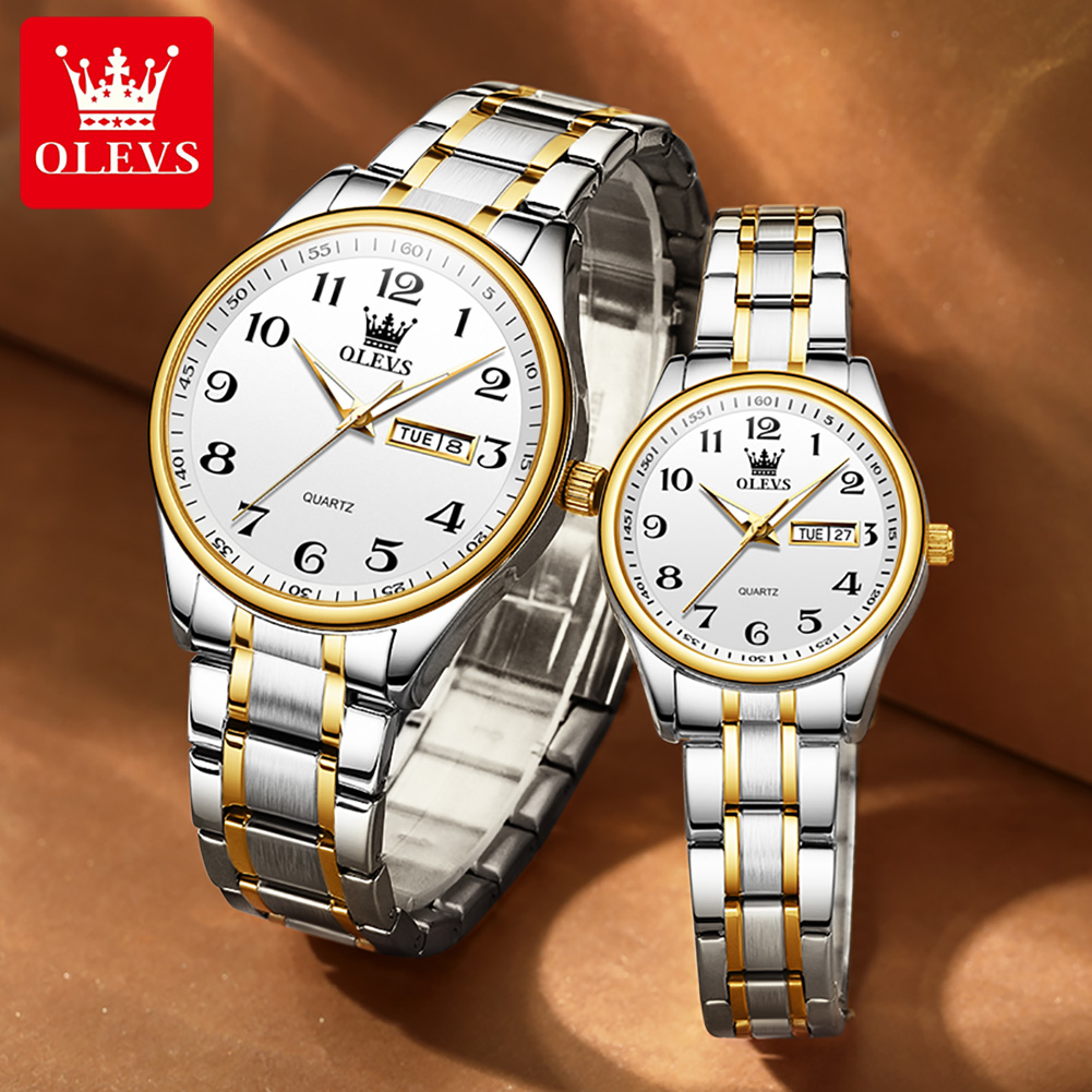 OLEVS 新ファッションカップル腕時計男性女性の高級ステン - Luxury Watch Market のレビューと価格