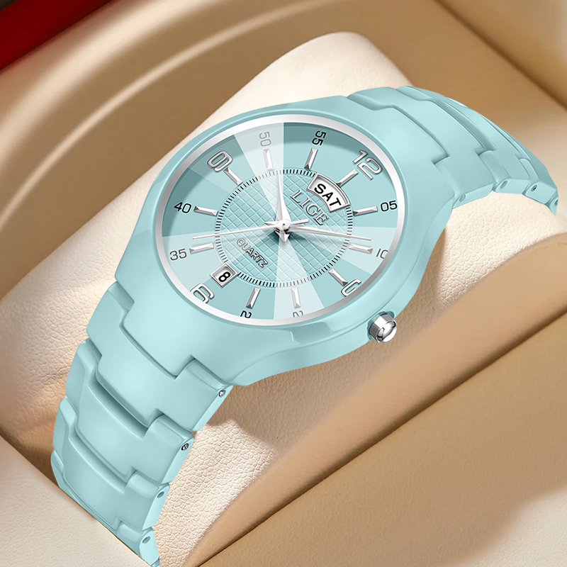 LIGE 高級エレガントなクォーツ女性腕時計ファッションセラ - Luxury Watch For Women のレビューと価格