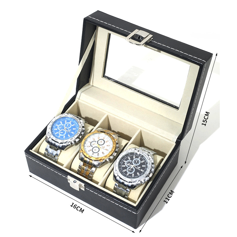 メンズ腕時計ディスプレイケース PUレザー製腕時計オーガナイ - Luxury Watch Packaging Box のレビューと価格