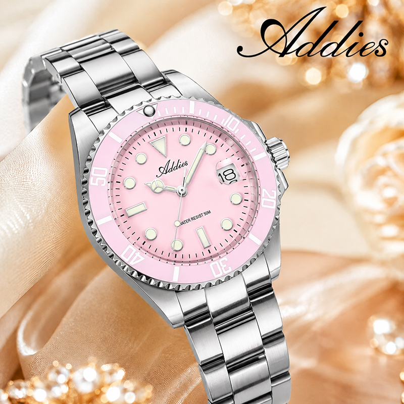 ADDIES 36 ミリメートル 50 メートル防水女性の腕 - Luxury Watch For Women のレビューと価格