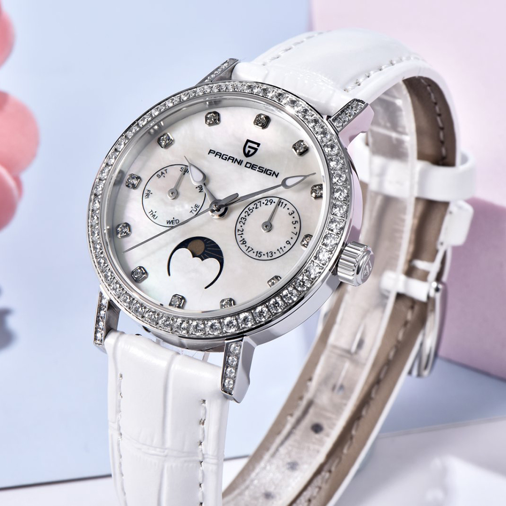 パガーニデザイン女性クォーツ時計モップダイヤルダイヤモンドベ - Luxury Watch For Women のレビューと価格