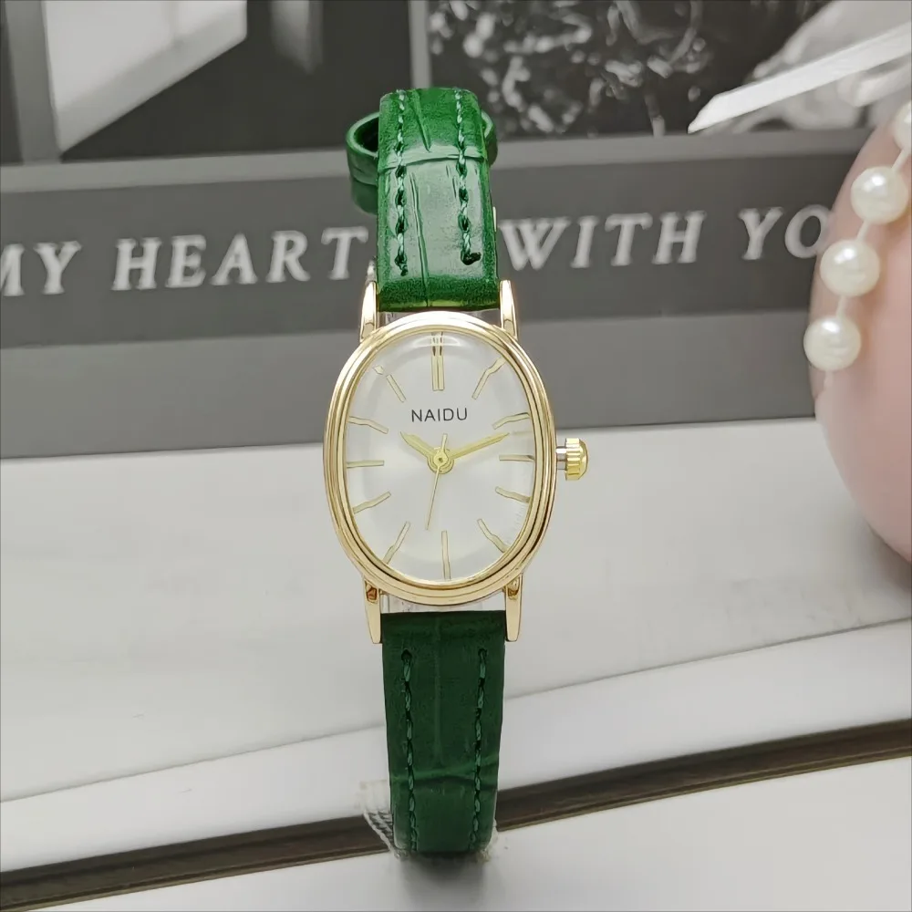 ファッションブランドの女性用オーバルダイヤル腕時計、高級レザ - Quiet Luxury Watch のレビューと価格