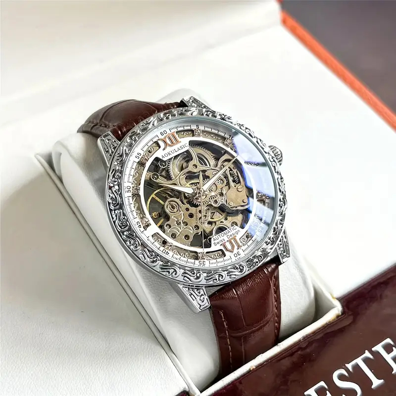 新しい高価値軽量高級中空自動機械式腕時計、男性用、ファッショ - Luxury Watch Values のレビューと価格