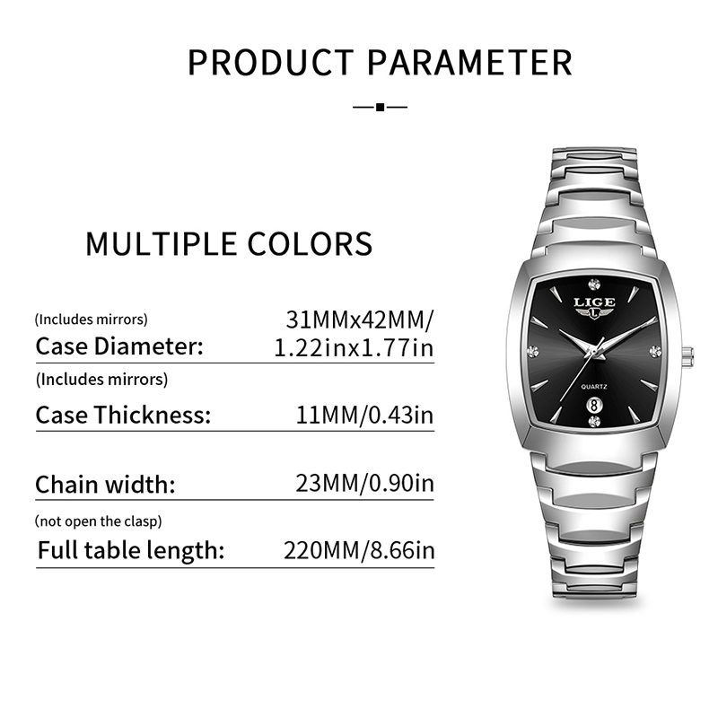 LIGE 腕時計女性ビジネス高級レディース時計女性防水腕時計 - Luxury Watch For Women のレビューと価格
