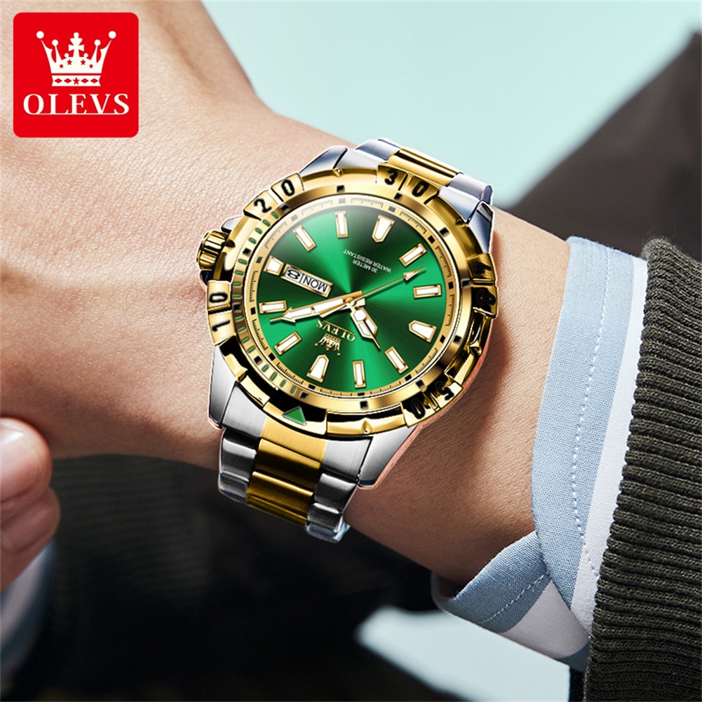 OLEVS 5560 トップブランド クォーツ腕時計 メンズ - Luxury Watch Magazine のレビューと価格