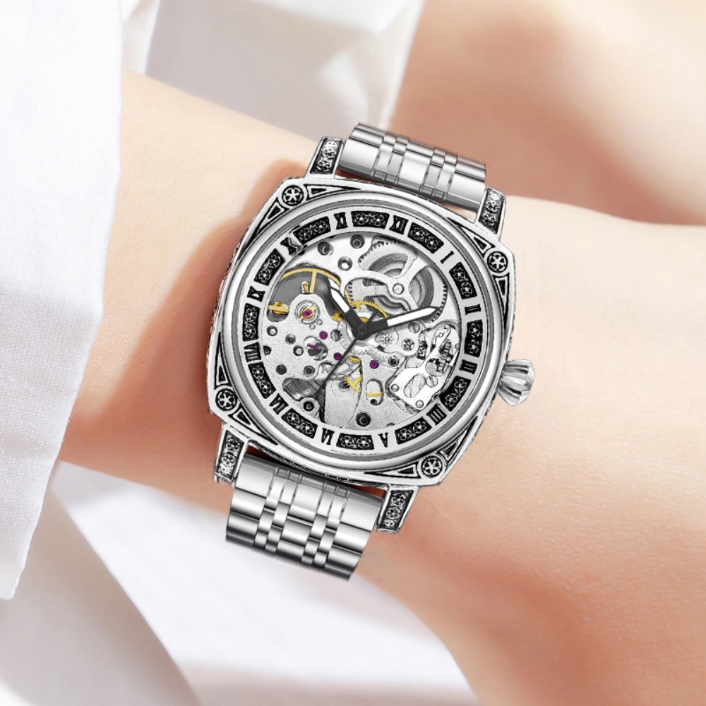 パーソナライズされた女性用中空機械式時計、ヴィンテージ彫刻入 - Luxury Watch Values のレビューと価格