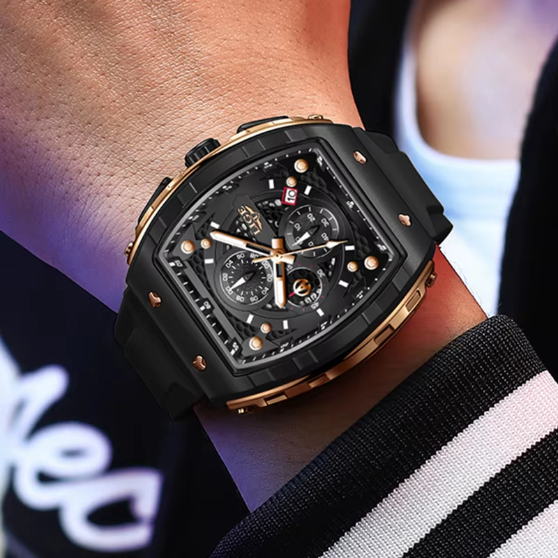 LIGEトップブランド高級メンズ腕時計、スクエアクォーツ腕時 - Luxury Watch Magazine のレビューと価格