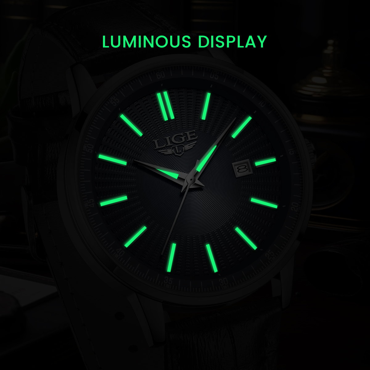 LIGEトップブランド高級メンズ腕時計 ビジネスレザー クォ - Luxury Watch Magazine のレビューと価格