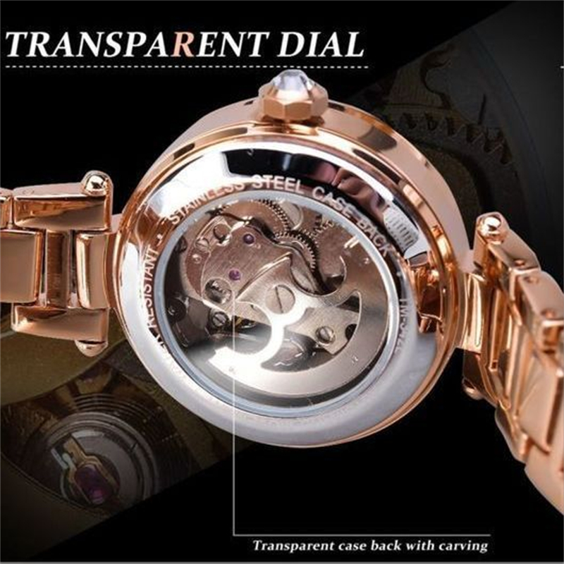 豪華でスタイリッシュな女性用機械式時計。優雅な雰囲気、ファッ - Luxury Watch Values のレビューと価格