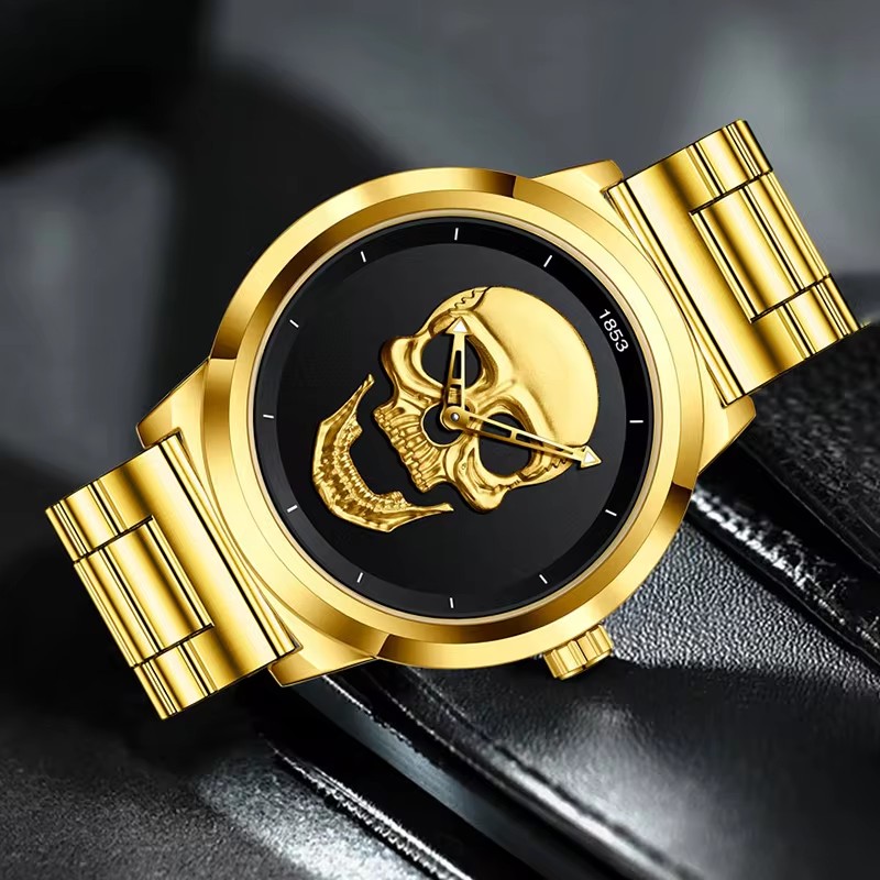 Lige-男性用クォーツ腕時計,スケルトン,クリエイティブ, - Luxury Watch Magazine のレビューと価格