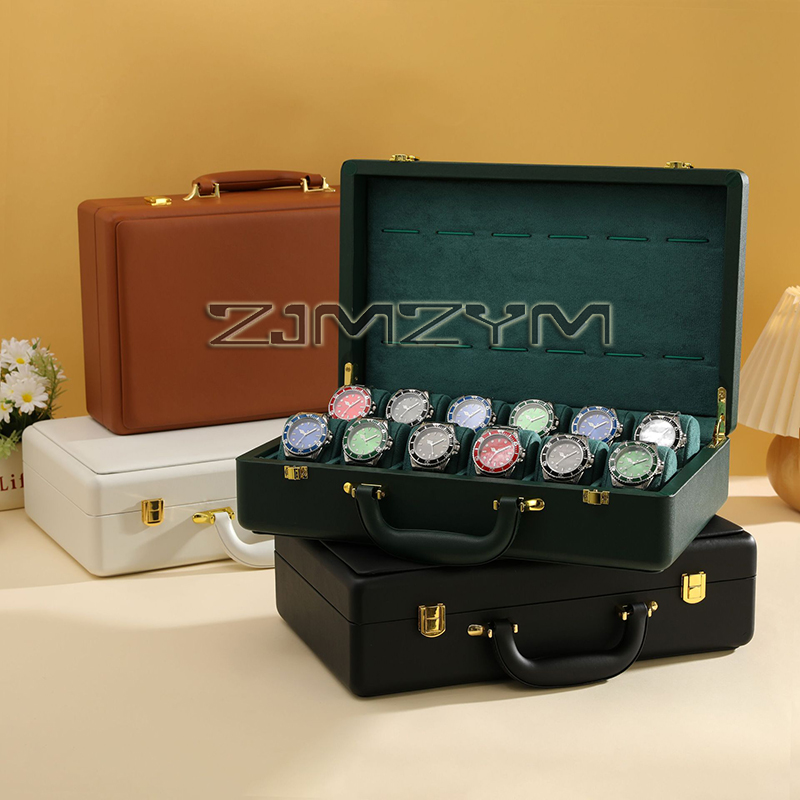 12スロット腕時計ボックス メンズ腕時計ケース 旅行用ロレッ - Luxury Watch Display のレビューと価格
